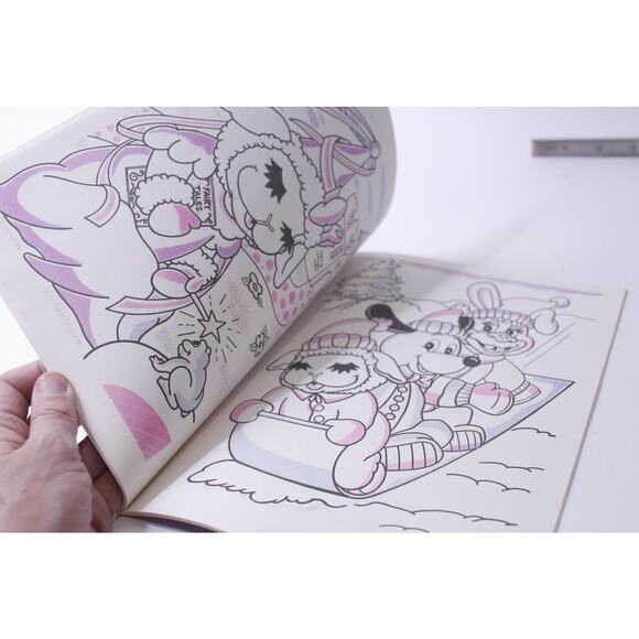 Lamb Chop, Uncolored Paint with Water, Coloring Book, Cute Animals, Children, - Picture 3 of 3